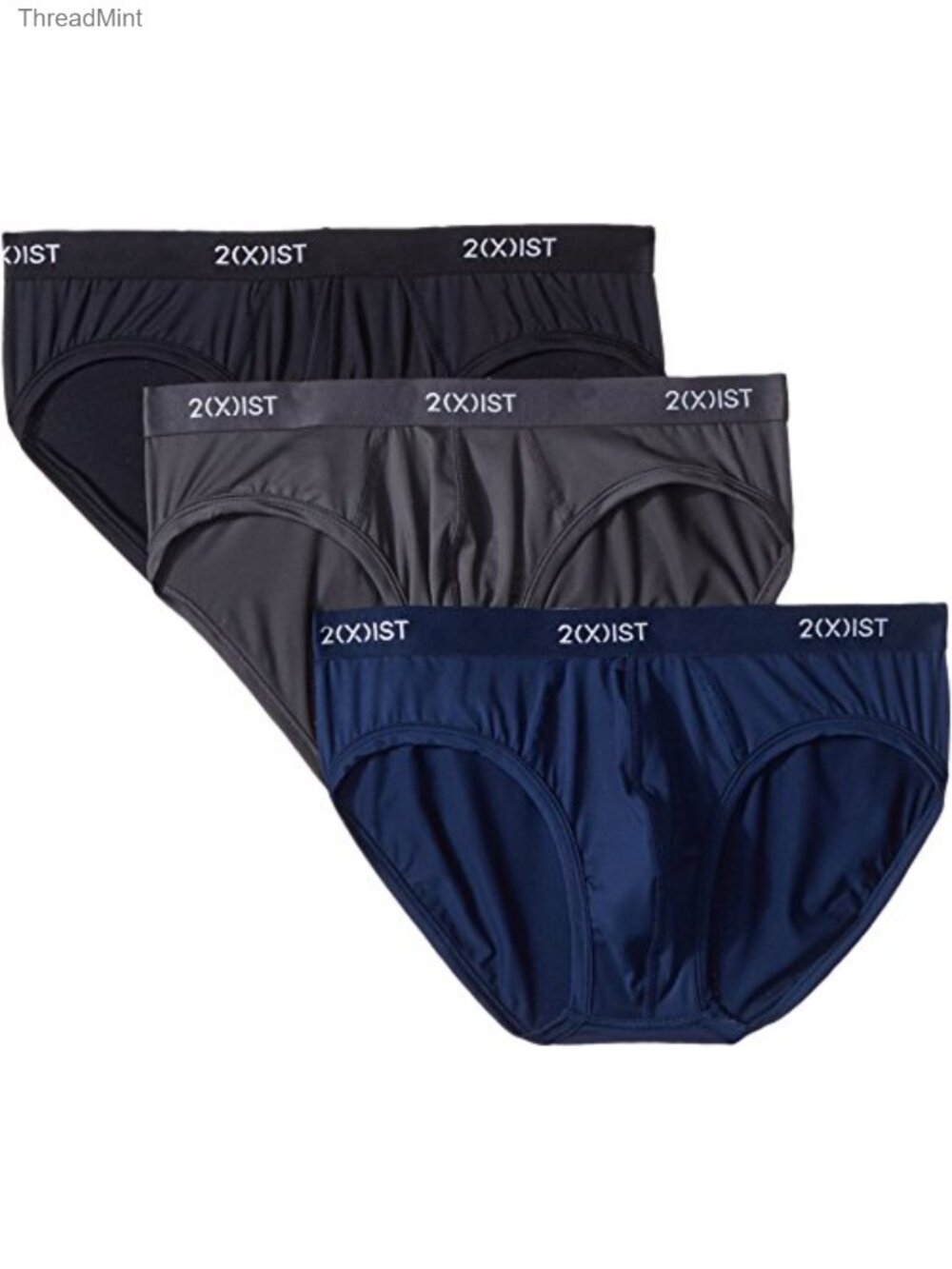 Men's Micro Speed Dri No Show Brief 3-Pack Polyester Spandex Stretch Underwear